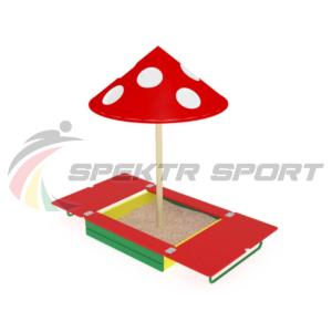 Купить Песочница с крышкой и грибком ИО 512 в Талдоме 