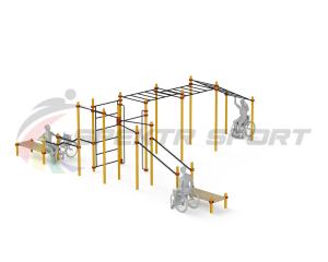 Купить Спортивный комплекс для инвалидов-колясочников WRK-D23_76mm в Талдоме 