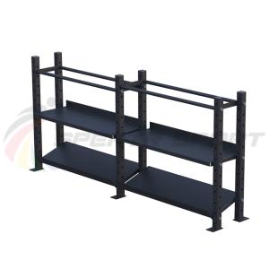 Купить Модульный стеллаж для гантелей, гирь и медболов 3780х430х1200 (2 секции) в Талдоме 