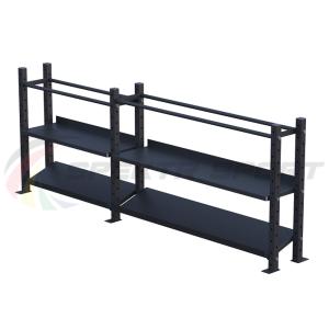 Купить Модульный стеллаж для гантелей, гирь и медболов 3180х430х1200 (2 секции) в Талдоме 